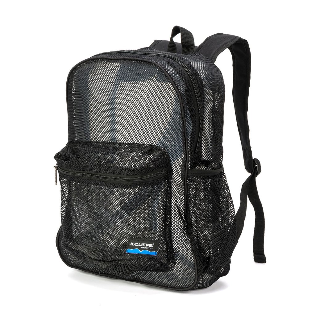 Black Mesh Backpack